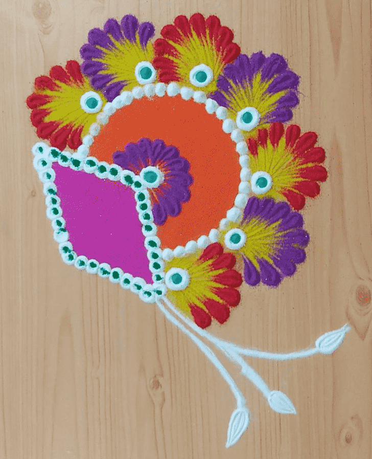 Alluring Meena Sankranti Rangoli