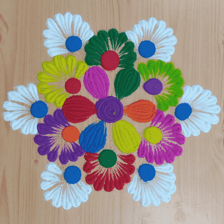 Beauteous Meena Sankranti Rangoli