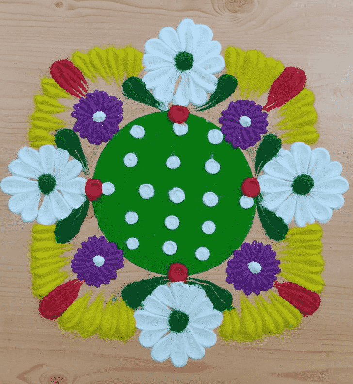 Charming Meena Sankranti Rangoli