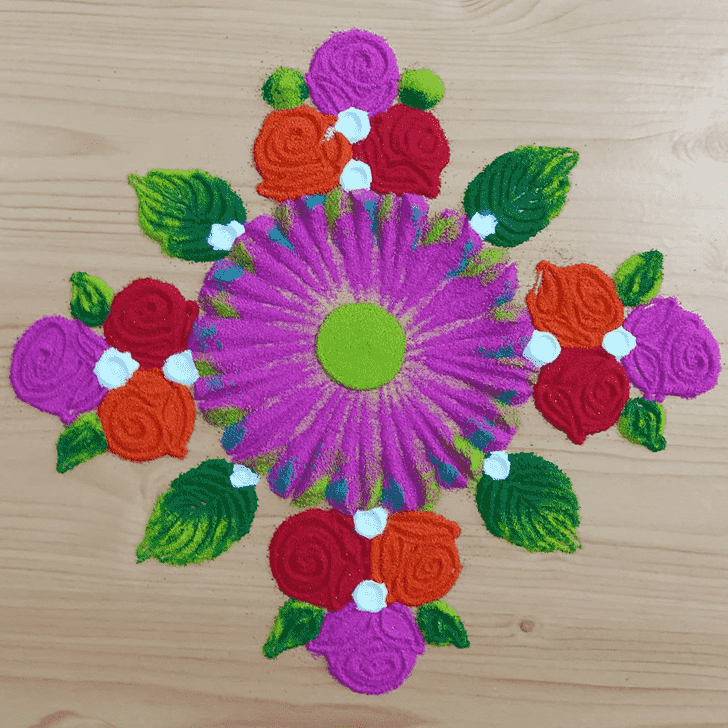 Classy Meena Sankranti Rangoli