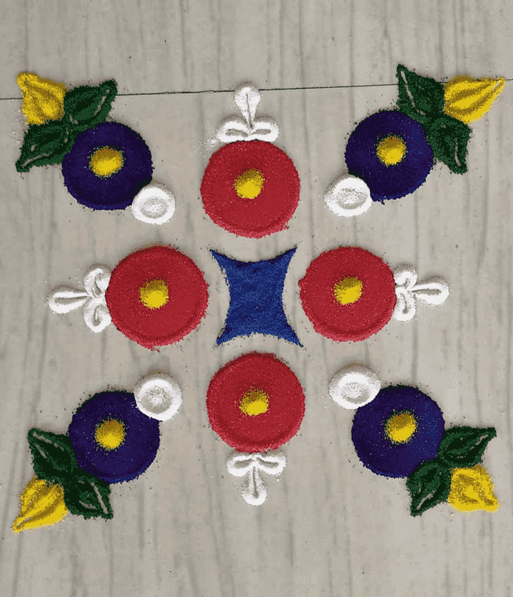 Hard Meena Sankranti Rangoli