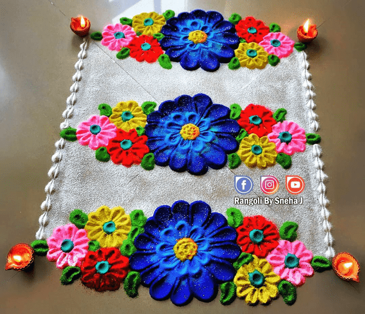 Elegant Meena Sankranti Rangoli