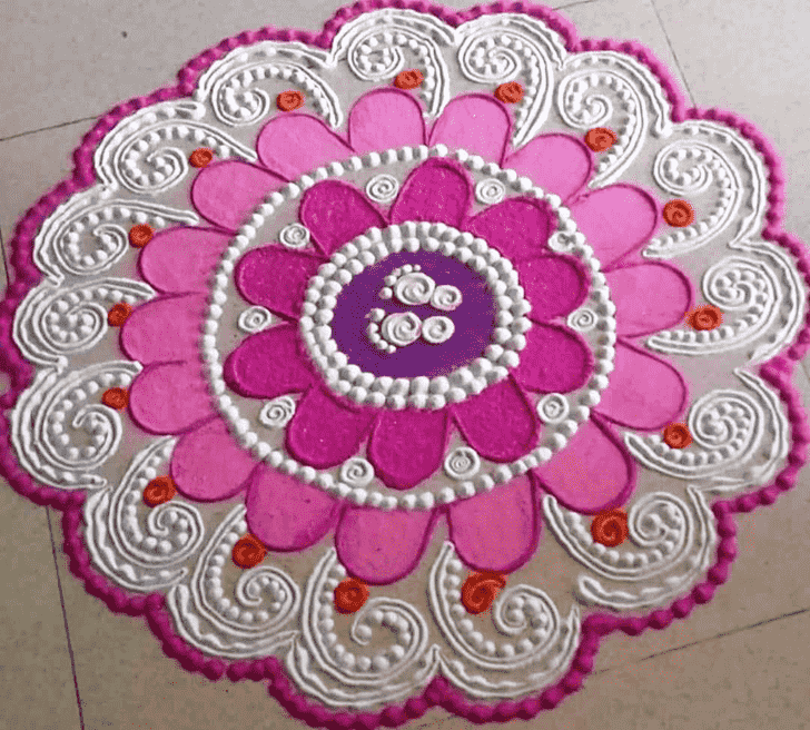 Fetching Meena Sankranti Rangoli