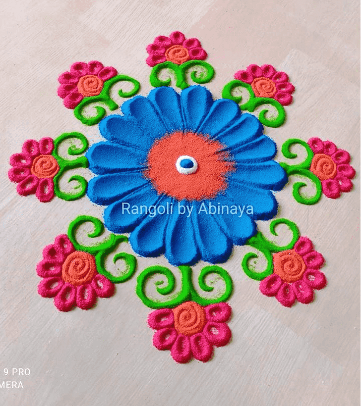 Good Looking Meena Sankranti Rangoli