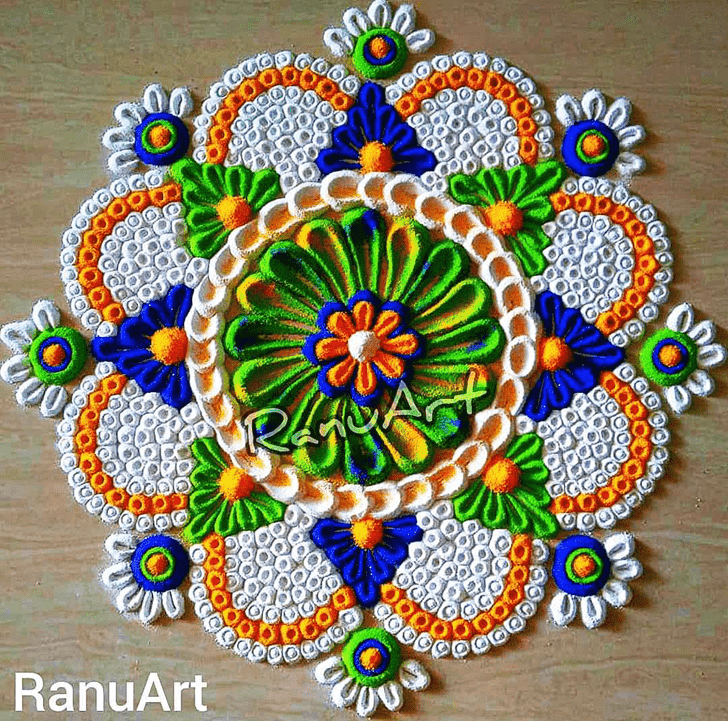 Graceful Meena Sankranti Rangoli