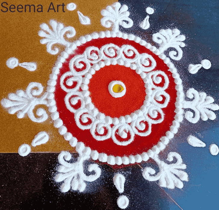 Inviting Meena Sankranti Rangoli