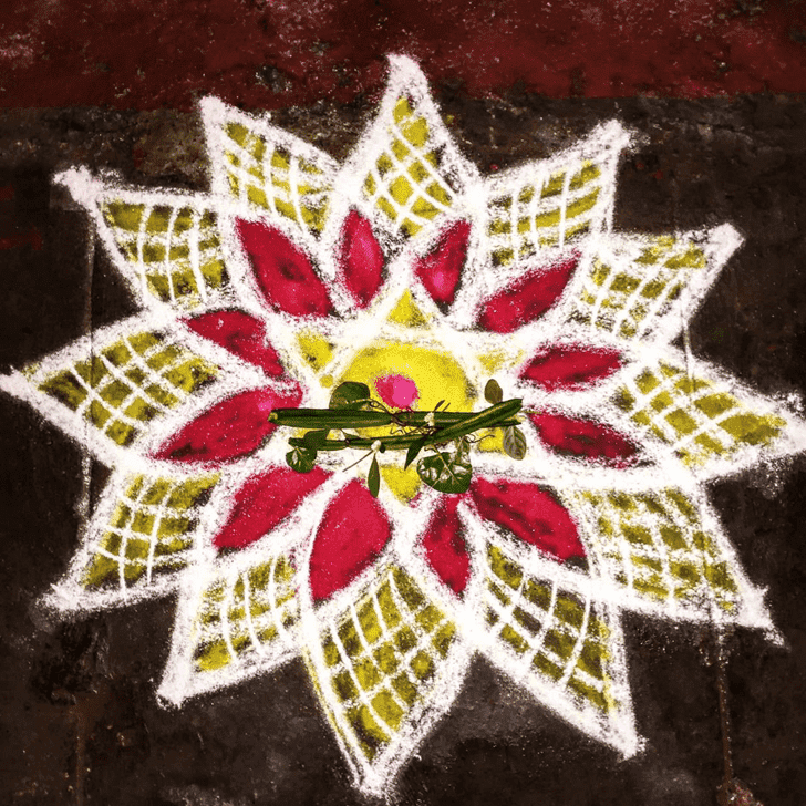 Adorable Mesha Sankranti Rangoli