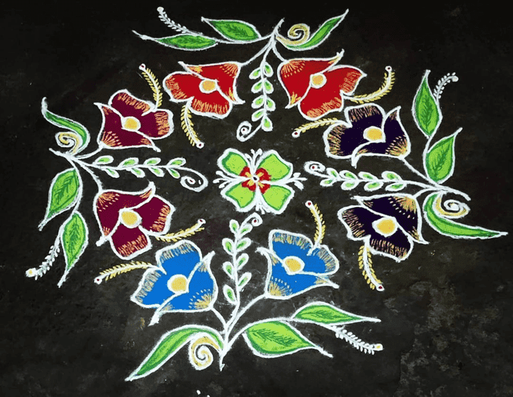 Captivating Mesha Sankranti Rangoli