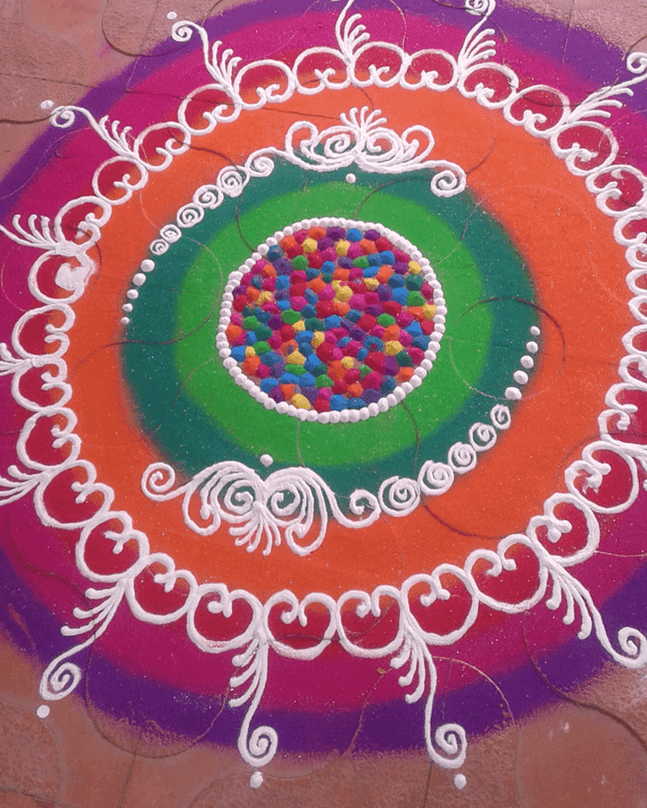 Delightful Mesha Sankranti Rangoli