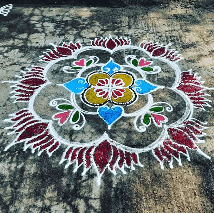 Fair Mesha Sankranti Rangoli