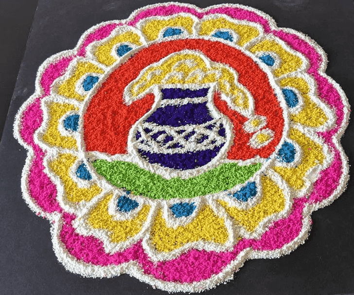 Fascinating Mesha Sankranti Rangoli