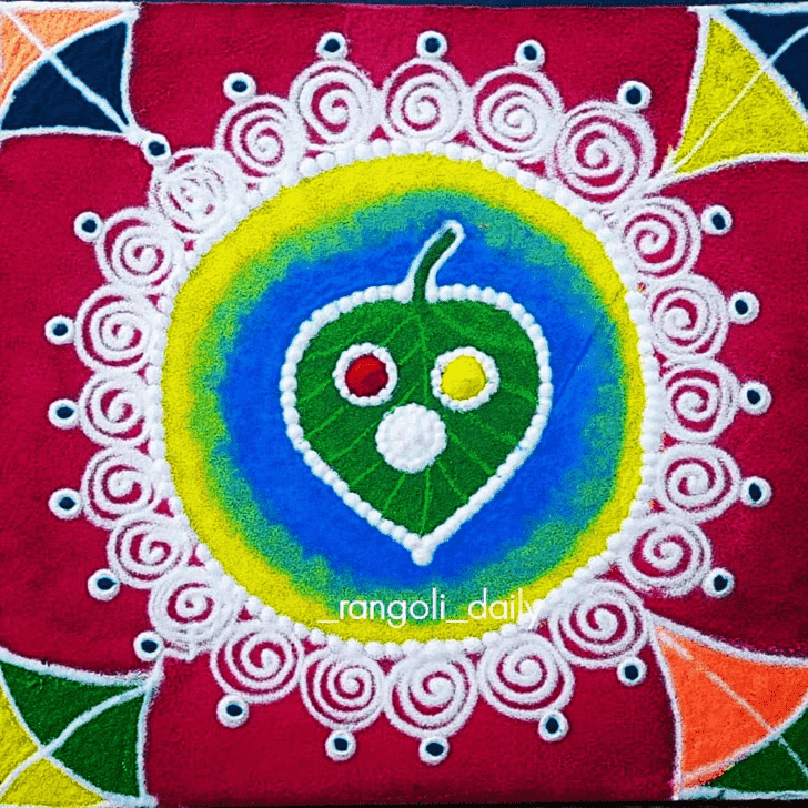 Good Looking Mesha Sankranti Rangoli