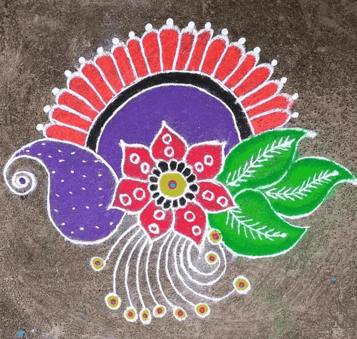 Enthralling Mexico Rangoli