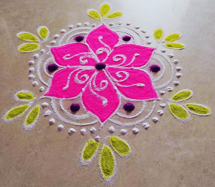 Lovely Mexico Rangoli Design