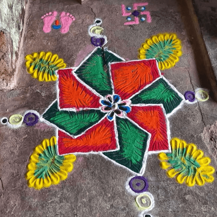 Shapely Mexico Rangoli