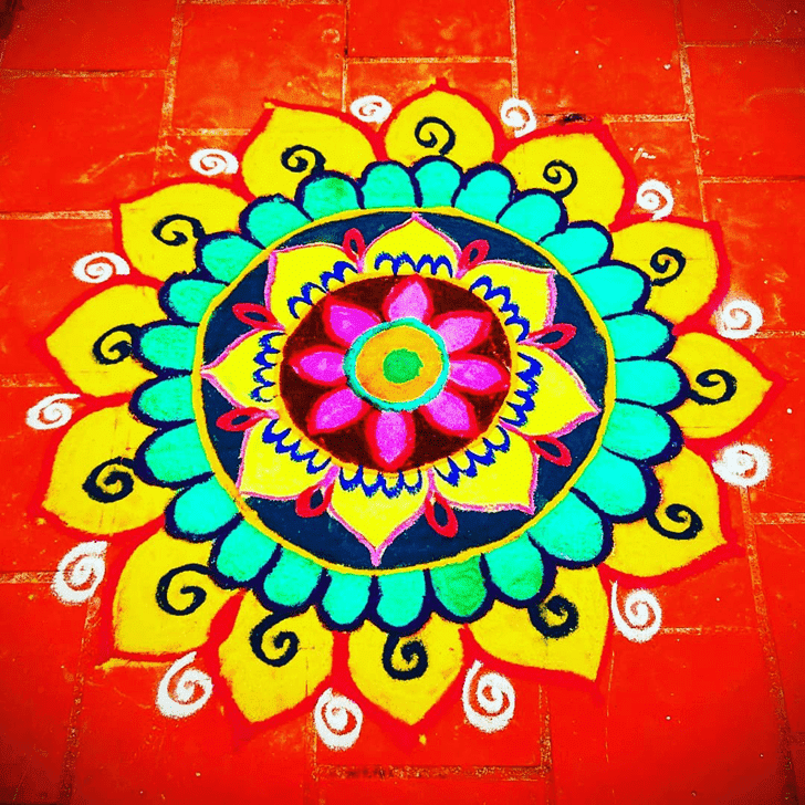 Charming Mithuna Sankranti Rangoli