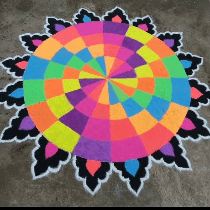 Hard Mithuna Sankranti Rangoli