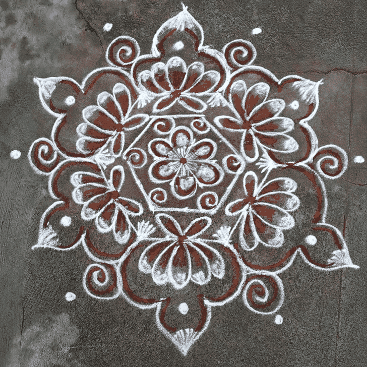 Mithuna Sankranti Rangoli