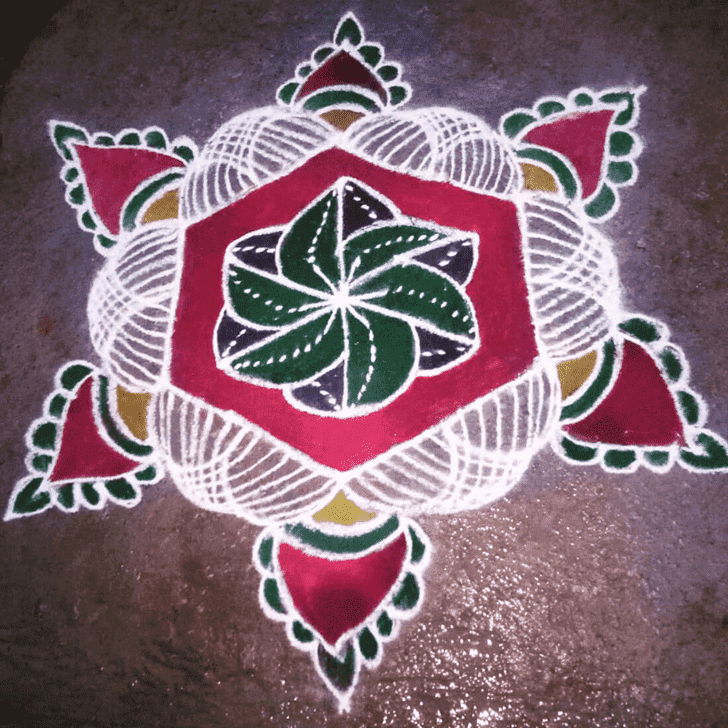 Enticing Mithuna Sankranti Rangoli