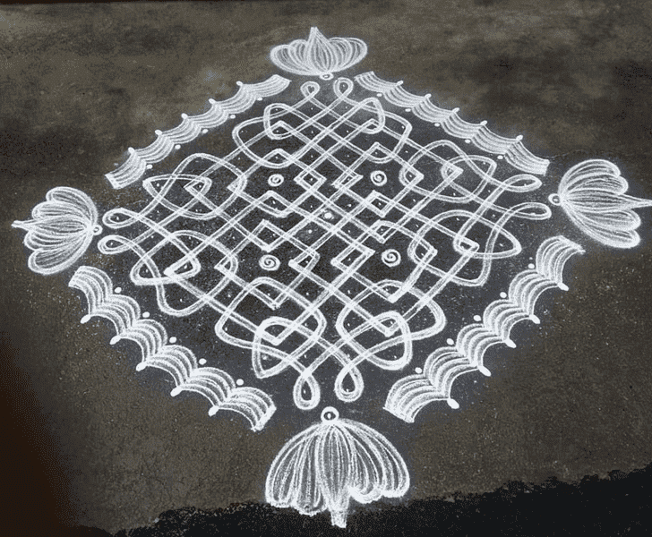 Fetching Mithuna Sankranti Rangoli