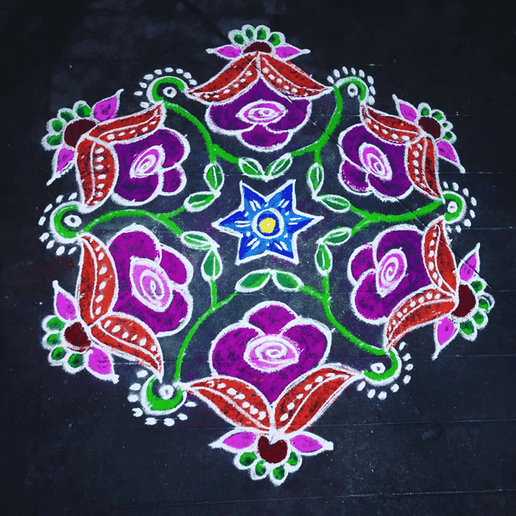 Graceful Mithuna Sankranti Rangoli