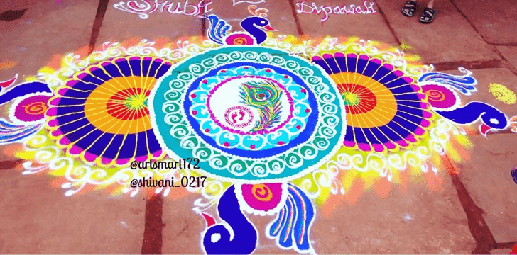 Magnificent Mithuna Sankranti Rangoli