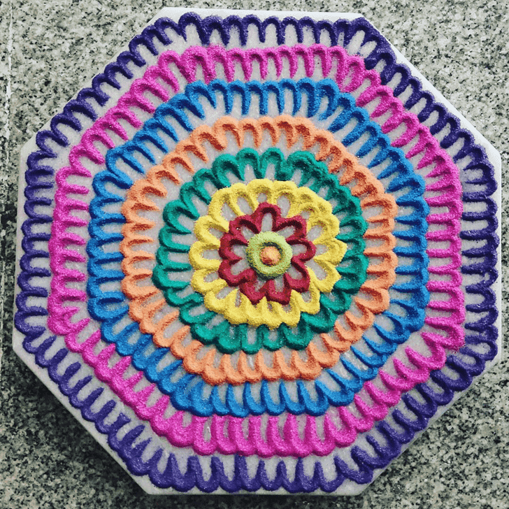 Mesmeric Mithuna Sankranti Rangoli