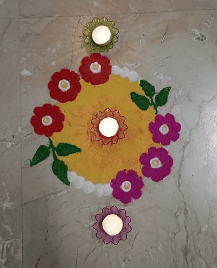 Nice Mithuna Sankranti Rangoli