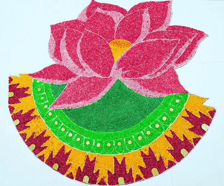 Radiant Mithuna Sankranti Rangoli