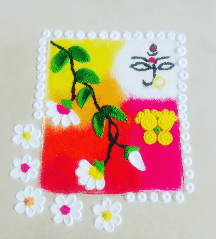 Slightly Mithuna Sankranti Rangoli