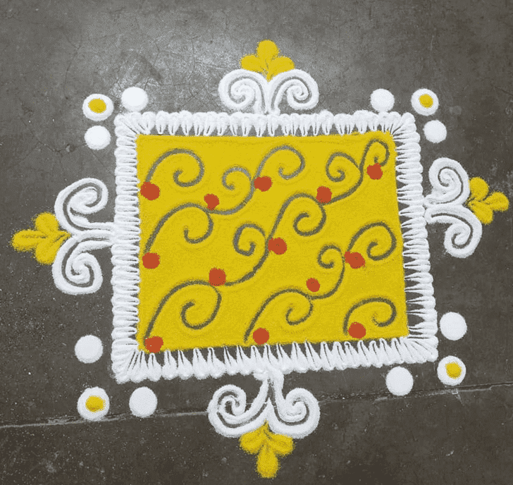 Splendid Mithuna Sankranti Rangoli