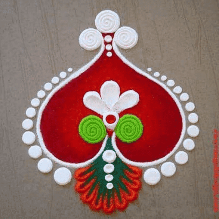 Superb Mithuna Sankranti Rangoli