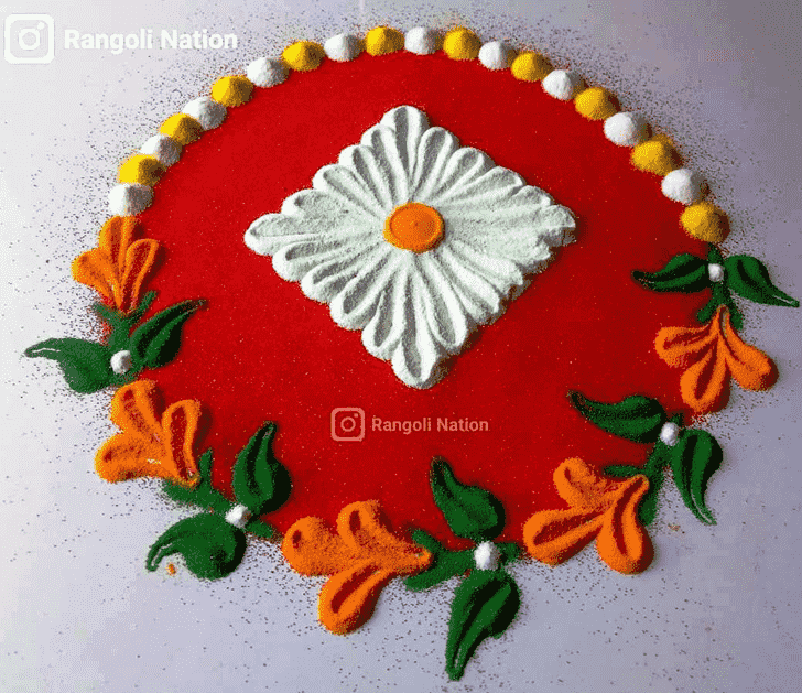 Dazzling Mokshda Ekadashi Rangoli