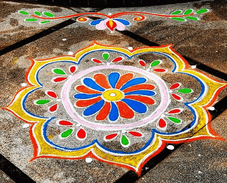 Good Looking Mokshda Ekadashi Rangoli