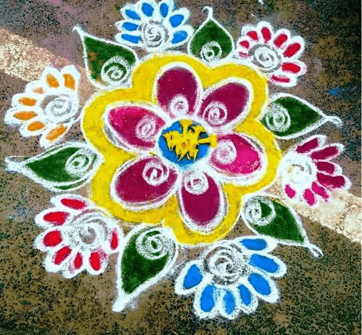 Magnetic Mokshda Ekadashi Rangoli