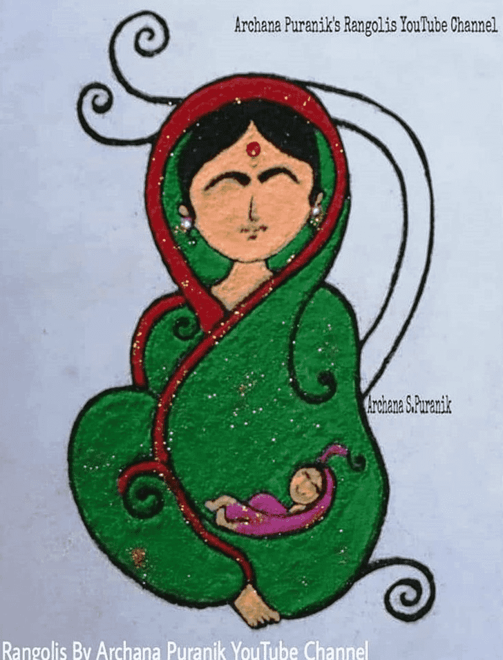 Dazzling Mother's Day Rangoli