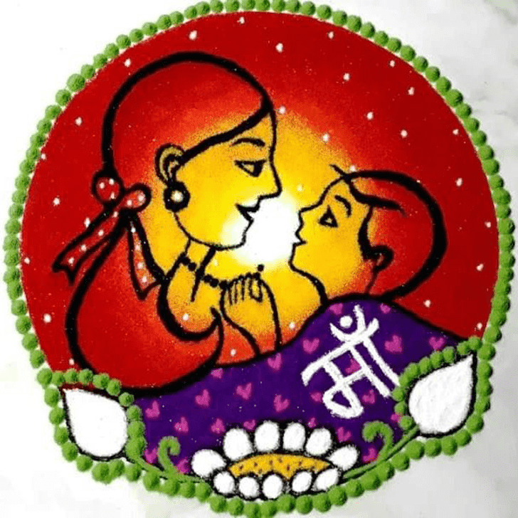 Fine Mother's Day Rangoli