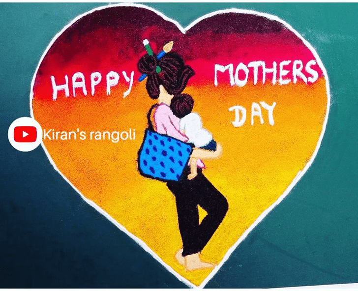 Awesome Mother's Day Rangoli