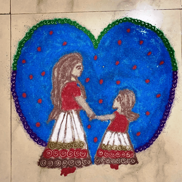 Fetching Mother Rangoli