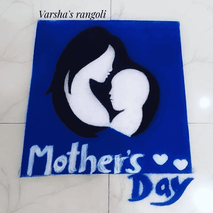 Nice Mother Rangoli