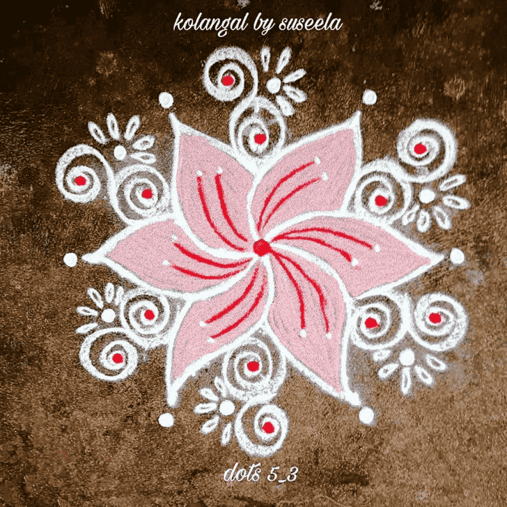 Mesmeric Navpatrika Puja Rangoli