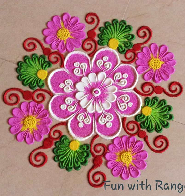 Comely New Rangoli