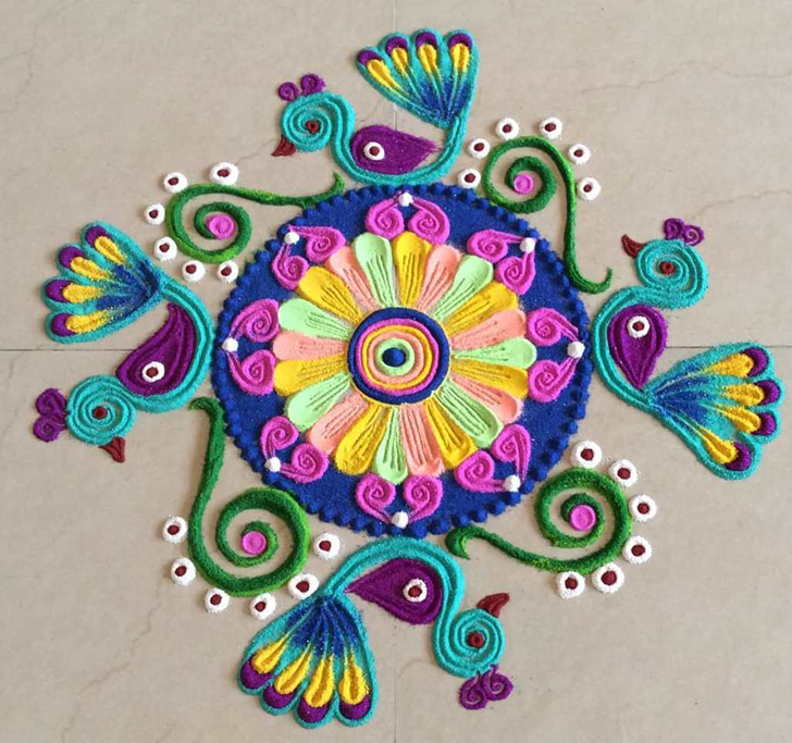 Wonderful New Rangoli Design