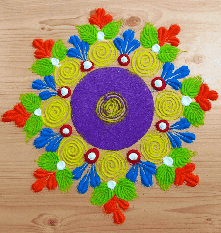 Admirable Nirjala Ekadashi Rangoli Design