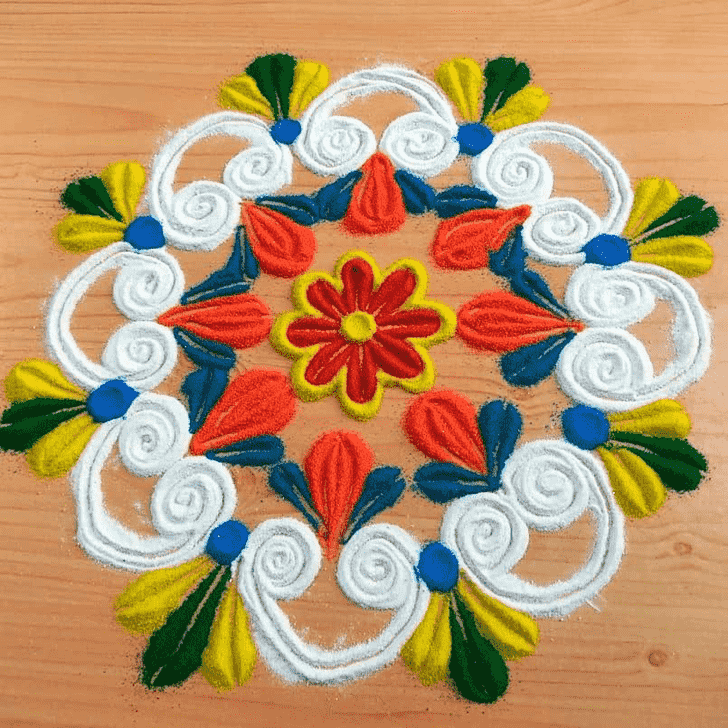 Ravishing Nirjala Ekadashi Rangoli