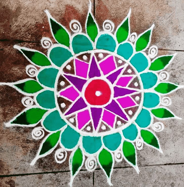 Refined Nirjala Ekadashi Rangoli