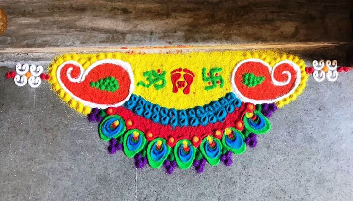 Hard Om Rangoli