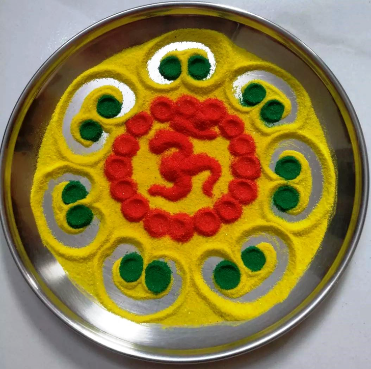 Enticing Om Rangoli