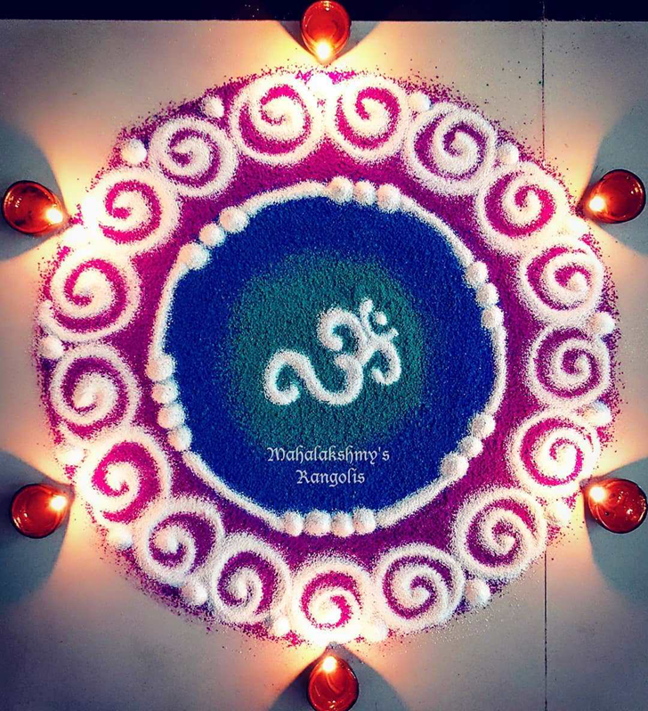 Fascinating Om Rangoli