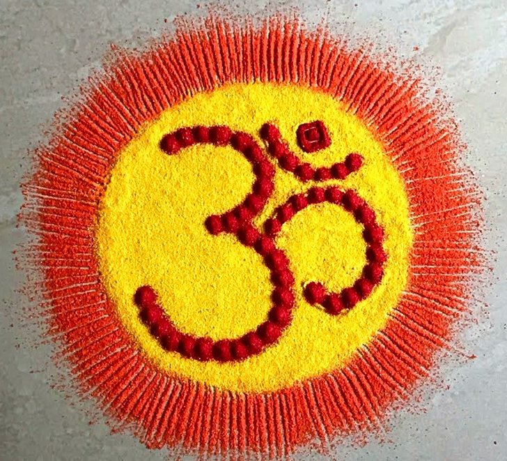 Fine Om Rangoli